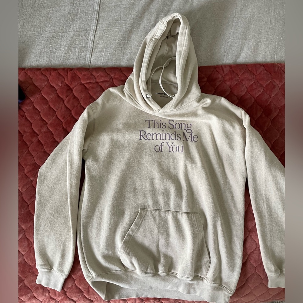 Lonely Ghost This Song Reminds Me of You Hoodie Size Medium